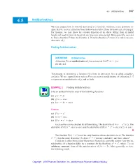 Antiderivatives 307