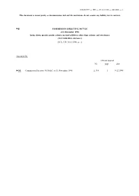 Commission Directive 96/77/EC
