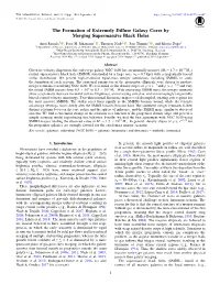 The Formation of Extremely Diffuse Galaxy Cores by Merging Supermassive Black Holes