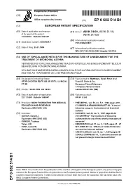 Use of Topical Anesthetics for the Manufacture of A
