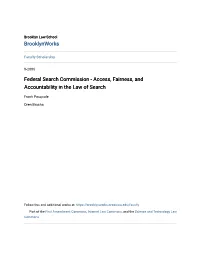 Access, Fairness, and Accountability in the Law of Search