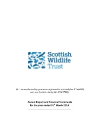 Annual Report and Financial Statements for the Year Ended 31St March 2014
