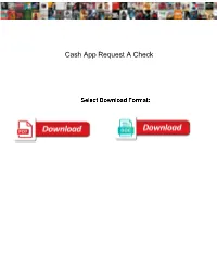 Cash App Request a Check