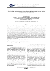 Developing an Instrument to Evaluate the Influential Factors of the Success of Local Curriculum
