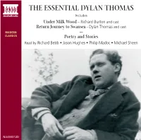 Dylan Thomas CD Booklet