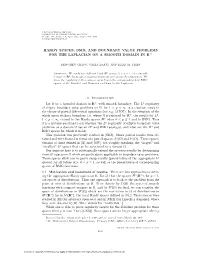 Hardy Spaces, Bmo, and Boundary Value Problems for the Laplacian on a Smooth Domain in Rn