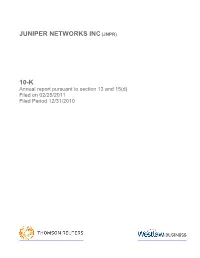 Juniper Networks Inc(Jnpr)