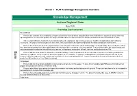 Knowledge Management Activities