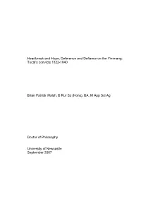 Tocal's Convicts 1822-1840 Brian Patrick Walsh, B Rur Sc