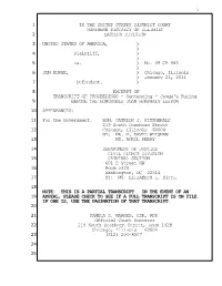 Transcript of Sentencing of Jon Burge