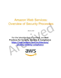 Amazon Web Services: Overview of Security Processes