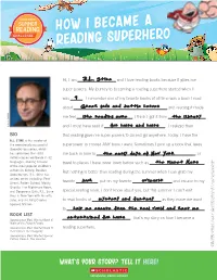 How I Became a Reading Superhero