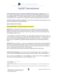 Joyful Contentment