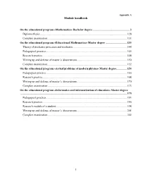 Module Handbook