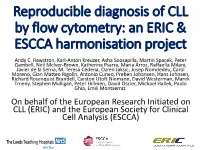 Reproducible Diagnosis of CLL by Flow Cytometry: an ERIC & ESCCA