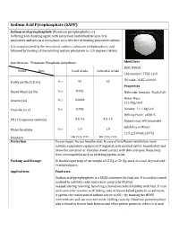 Sodium Acid Pyrophosphate (SAPP)