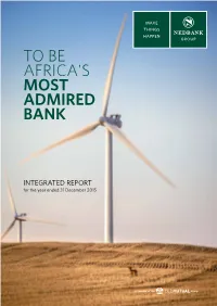 TO BE AFRICA's MOST ADMIRED BANK