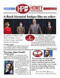 A Flush Biennial Budget Like No Other