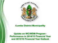 Ilembe WC WDM Report