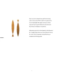 Our Wine List Is Based Around the Drinking Culture of Ancient