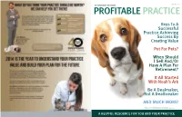 Veterinary Edition Spring 2014 Profitable Practice