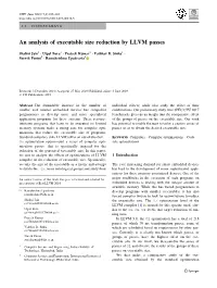 An Analysis of Executable Size Reduction by LLVM Passes