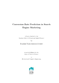 Conversion Rate Prediction in Search Engine Marketing