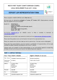 Deposit Ldp Representation Form