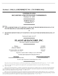 FLAGSTAR BANCORP, INC. (Exact Name of Registrant As Specified in Its Charter)