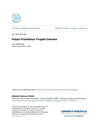 Project Prometheus: Program Overview
