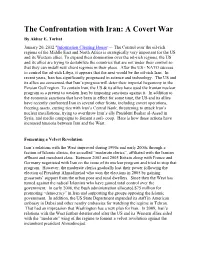 The Confrontation with Iran: a Covert War