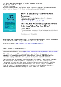 The Trouble with Bibliographies
