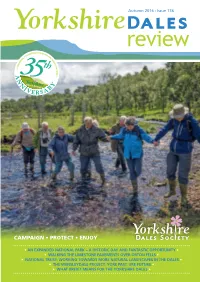 YORKSHIRE DALES SOCIETY EVENTS CATEGORIES in SEARCH of the an Enjoyable Mix of Events Designed with Something for Everyone
