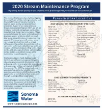 2020 Stream Maintenance Program Improving Water Quality in Our Streams While Providing Flood Protection for Our Community