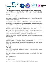 RESOMAR Workshop on Molecular Tools for Addressing Marine Microbial Diversity (UMR 8187 LOG CNRS - ULCO - Udl / IFREMER)