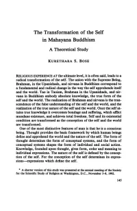 The Transformation of the Self in Mahayana Buddhism