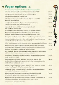 Vegan Options