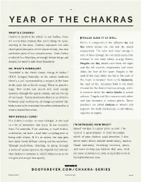 Year of the Chakras