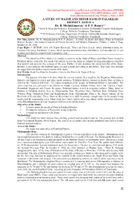 22 a Study on Major and Minor Dams in Palakkad District