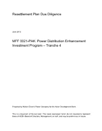 Power Distribution Enhancement Investment Program – Tranche 4