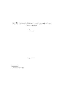 The Development of Intersection Homology Theory Steven L