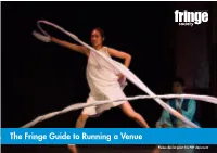 The Fringe Guide to Running a Venue