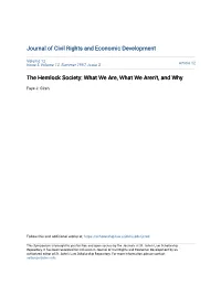 The Hemlock Society: What We Are, What We Aren't, and Why