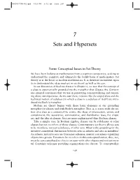 7 Sets and Hypersets