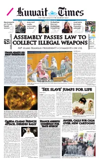 Assembly Passes Law to Collect Illegal Weapons