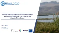 Community Awareness of Climate Change and Urban Flood Risk: the Case of the Simeto River Basin