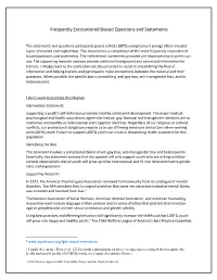 Frequently Encountered Biased Questions and Statements