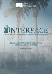 National Report Innovation and Entrepreneurship for Fragile Communities in Europe