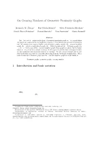 On Crossing Numbers of Geometric Proximity Graphs