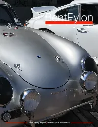 Porsche Club of America Bentpylon 3 Bentpylon EVENTS Fred and Ruth Zacharias, Editors 2018 OVR Events